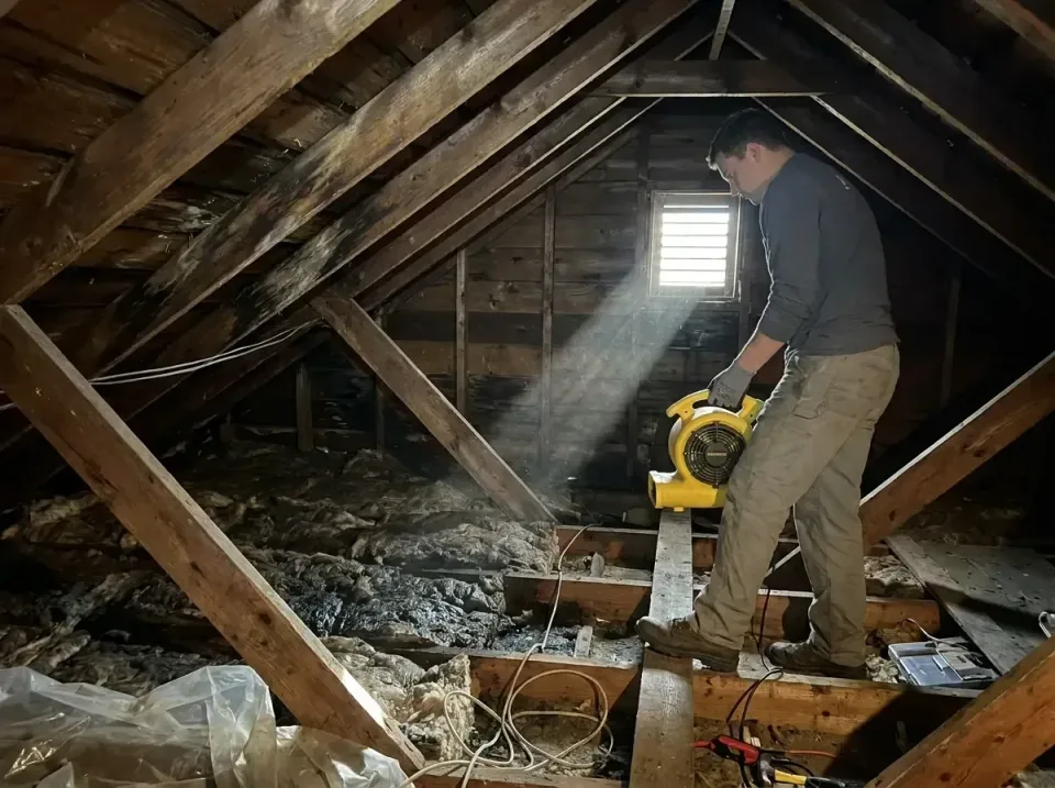 attic-water-damage-drying-proc-007 — frequently asked questions, Emergency Water Extraction & 24/7 Flood Response in Delphos…
